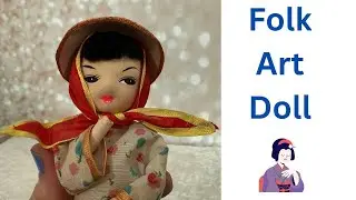 Asian Folk Art Doll