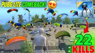 PUBG LITE IS BACK 😱 | 22 KILLS FULL RUSH INSANE CUSTOM ROOM GAMEPLAY 💀