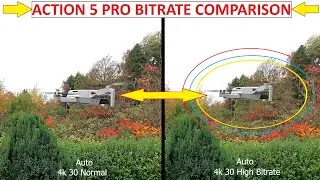 DJI OSMO ACTION 5 PRO &mdash; СРАВНЕНИЕ ВЫСОКОГО И СТАНДАРТНОГО БИТРАТА