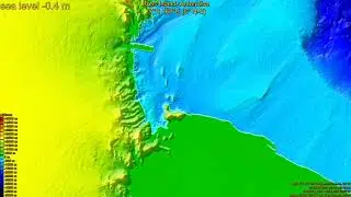Ross Island, Antarctica, (z+c) sea level rise -135 - 65 m