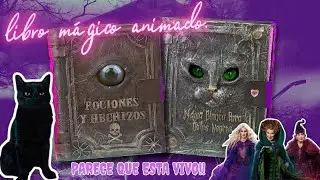 Te enseño a hacer un libro como el de Hocus Pocus + un cuentito de terror narrado por un michi