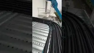 Pro Cable Pulling: Tray Work in Action #Shorts