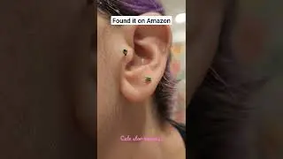 Cute little star earrings from Amazon! #fashionshorts #founditonamazon #amazonfinds