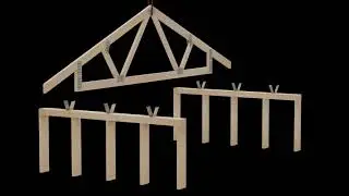 Roof Truss to Wood Wall Connection using Burmon Hurricane Anchors
