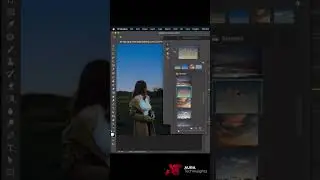 Sky Replacement in Photoshop Step by Step Tutorial for Stunning Results  #shorts #skyreplacement