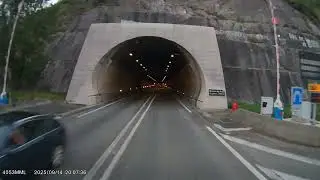 Route N20(E9), Tunnel de Foix, France, 20:07, 14.09.2025 (Part5)