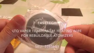 LTQ Vaper Titanium TA1 Heating Wire for Rebuildable Atomizers