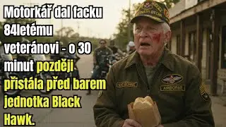 Motork&aacute;ř strčil do 84let&eacute;ho veter&aacute;na &ndash; o 30 minut později přist&aacute;la před barem jednotka Black Hawk