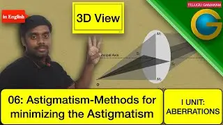 Physics 06: Astigmatism-Methods for minimizing the Astigmatism (3D view) in English