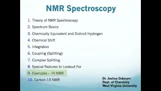 NMR - 9. Examples - 1H NMR