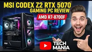 MSI Codex Z2 RTX 5070 Gaming PC Review - AMD R7-8700F - Tech Mania