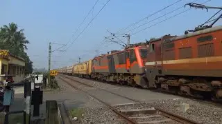 Dangerous Loco Rescued Mission : Wap4+Wap7 Leads Malda intercity Express skip at Railgate 