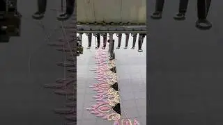 How to remove embroidery from backpack//How to load thread 12 needle revhon embroidery machine