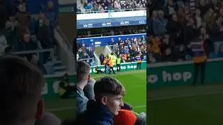 Stupid QPR fan gets over excited and an escort out of the ground! ... to a Police 🍖 wagon!