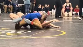 (PART 1) KC Holmes of North Schuylkill PA Girls Wrestling pinned other wrestler PART 1