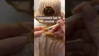 Fisherman's hat 👒 crochet #shorts #fisherman #hat #crochet #diy #love #trending #shakerastouch