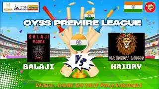 OYSS PREMIRE LEAGUE //  ВАLАJI VS HAIDRY // MATCH 8 // khelo2um Live //