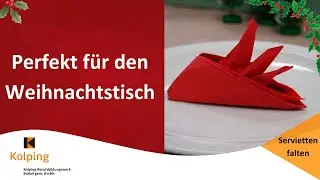Servietten falten I Perfekt für den Weihnachtstisch