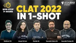 CLAT Preparation 2022 (Non-Stop 7+ Hours) | CLAT Complete Syllabus Revision | CLAT 2022 Preparation