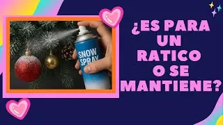 Te cuento mi experiencia usando nieve artificial