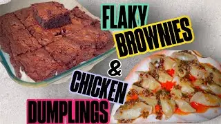 Easiet Fudge Brownies & Chicken Dumplings You&rsquo;ll Ever Make! 🥟 #recipe #baking #food