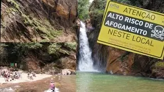 As belezas e os perigos da Cachoeira Santo Antônio em Caeté-MG