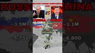🇷🇺 Russia vs 🇨🇳 China | Military Power Comparison 2025#shorts
