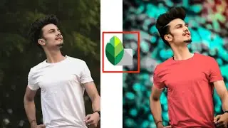 Snapseed background change blue background photo photo tutorial