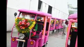 Hon.C.M.Vijaybhai Rupani launched -India's First Battery Operated Pink Auto Project