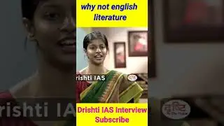 Why not english literature |IAS Interview | UPSC Interview | Drishti IAS | #shorts