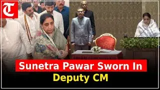 Sunetra Pawar, wife of Ajit Pawar, officially sworn in as Maharashtra’s Deputy CM