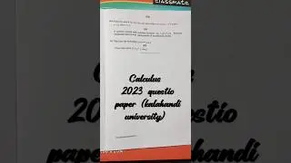 1st semister calculus previous year question[Kalahandi university] #previousyearquestions#odia