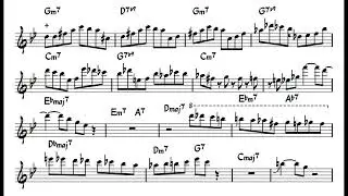 Chris Potter - Airegin (live) solo transcription