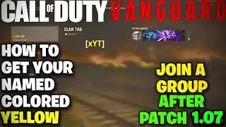 COD VANGUARD GLITCHES: HOW TO GET A MODDED GOLD NAME/CLAN TAG AFTER PATCH 1.07!