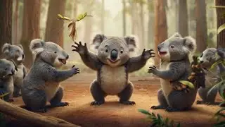 Bedtime Story for Kids! ~~ Kiki the Koala's Adventure: Teamwork and Unity 🐨 🌳 🔥
