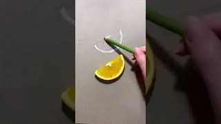 Realistic lemon drawing 🍋