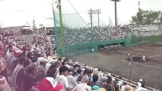 H28　高校野球三重大会　海星対いなべ総合アルプスの様子　２