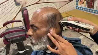 Homeless man shaves head due to cancer diagnosis 🥲|| husband shave head support wife battling cancer