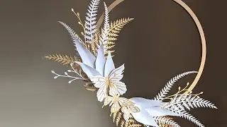 DIY Paper Fern Leaf Wreath