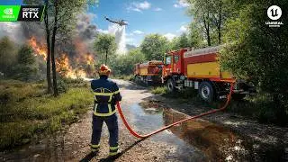 RESCUE OPS WILDFIRE Exclusive Gameplay Preview | New INSANE Realistic Firefighter Simulation
