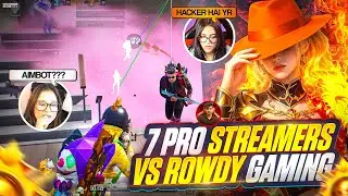Rowdy Gaming VS 7 Streamers 🔥|| Streamers Reported me For My Skills || BGMI