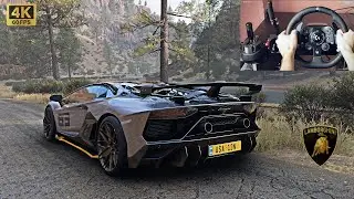 Lamborghini Aventador SVJ Pure V12 Sound Forza Horizon 5 | Logitech G923 Steering Wheel