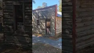 De Queen, Arkansas Replica Village - Old Buildings, Church & Train Car