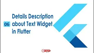 Details Description of Text Widget in Flutter  | Flutter Widget | Complete Guide Urdu | Hindi | 06