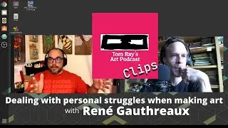 A comic artist deals with personal struggles when making art - Tom Ray's Art Podcast Clip