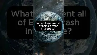 What if we sent all of Earth&rsquo;s trash into space? #shortvideo #space #earth #science #rocket