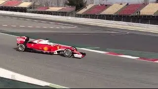 F1 2016 - Barcelona Test 1, Day 2 - Sebastian Vettel in action in the SF16-H