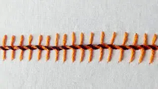 BARB STITCH for beginners tutorial by hand