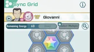 Pok&eacute;mon Masters EX Sync Grid Upgrade Mewtwo and Giovanni Maxed Out
