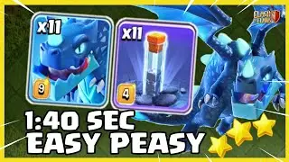 NEW BEST ❗ ELECTRO DRAGON + TOTEM SPELL 🔥 Easy TH18 Attack Strategy